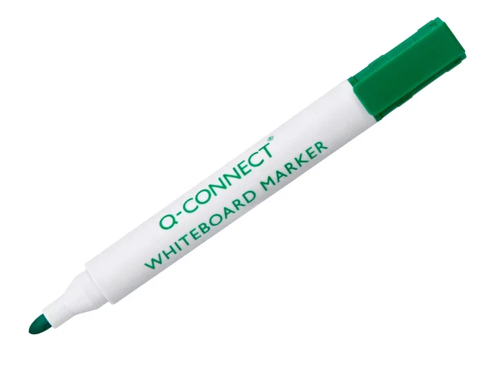 Q-connect Rotulador para Pizarra Blanca Punta Redonda Color Verde Trazo 3 mm
