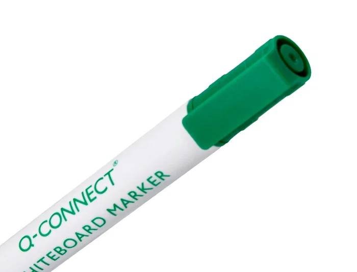 Q-connect Rotulador para Pizarra Blanca Punta Redonda Color Verde Trazo 3 mm
