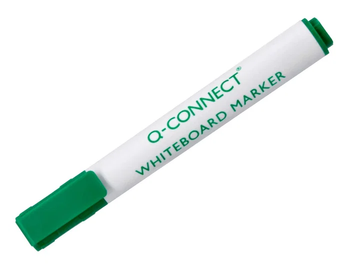 Q-connect Rotulador para Pizarra Blanca Punta Redonda Color Verde Trazo 3 mm