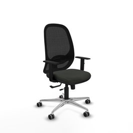 PIQUERAS Y CRESPO Silla de oficina Cilanco Negra con mecanismo Sincro/Traslack