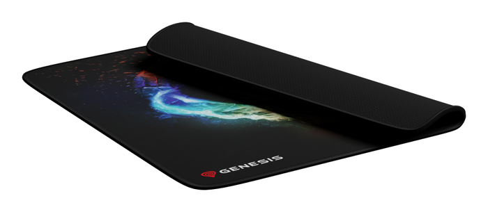GENESIS Carbon 500 M Fire G2 Alfombrilla de ratón para juegos de Tela, Superficie Speed para Precisión y Deslizamiento Suave, Multicolor