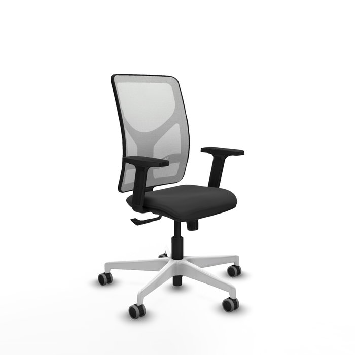 PIQUERAS Y CRESPO Silla de oficina Motilla con mecanismo Sincro, Gris oscuro y Blanco PIQUERAS Y CRESPO Silla de oficina Motilla con mecanismo Sincro, Gris oscuro y Blanco