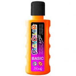 Playcolor Pintura Acrylic Basic 250 mL Naranja