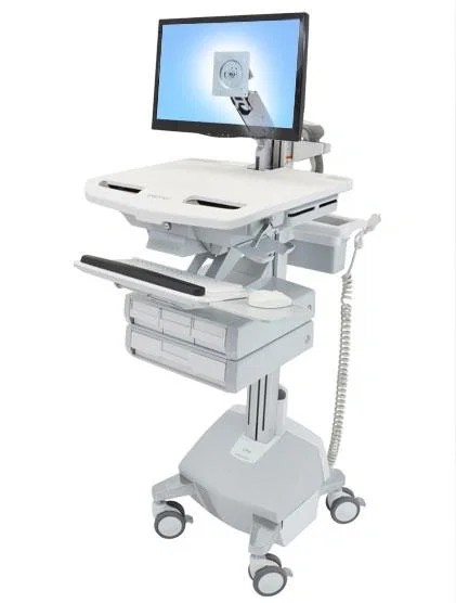 Ergotron StyleView Carro multimedia con brazo LCD y 4 cajones