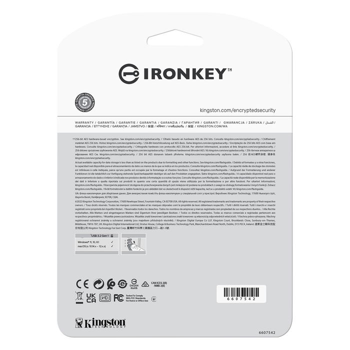Kingston IronKey Vault Privacy 50C 16GB USB-C AES-256 Retail