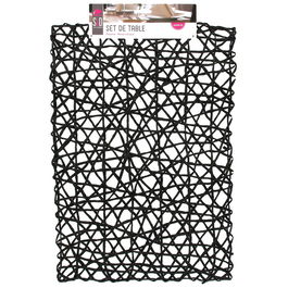 Saveur et Degustation Individual Decorativo y Práctico 45x30 cm Colores Surtidos Negro Gris Beige