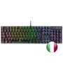 Mars Gaming MK422 Teclado Mecánico RGB Rainbow Negro