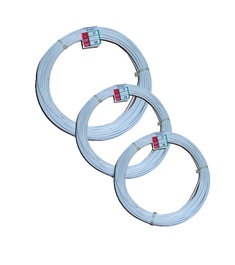Alambre Forrado Blanco de 5 mt x 3 mm en Rollo