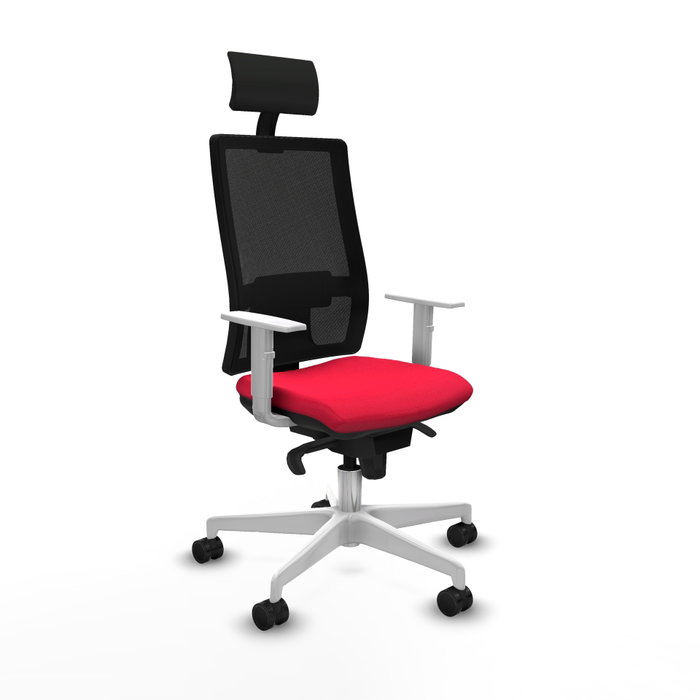 PIQUERAS Y CRESPO Silla de oficina Horna con mecanismo Sincro, Rojo y Negro PIQUERAS Y CRESPO Silla de oficina Horna con mecanismo Sincro, Rojo y Negro