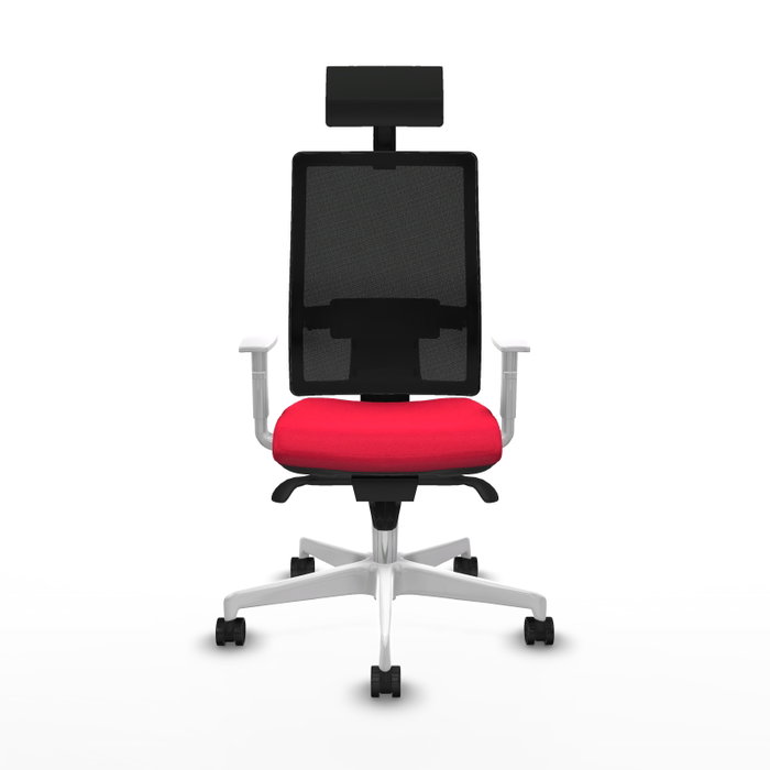 PIQUERAS Y CRESPO Silla de oficina Horna con mecanismo Sincro, Rojo y Negro PIQUERAS Y CRESPO Silla de oficina Horna con mecanismo Sincro, Rojo y Negro
