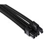 Corsair Cables PCIe Sleeved Premium Type 4 Gen 4 Negro para Fuentes de Alimentación Tipo 4