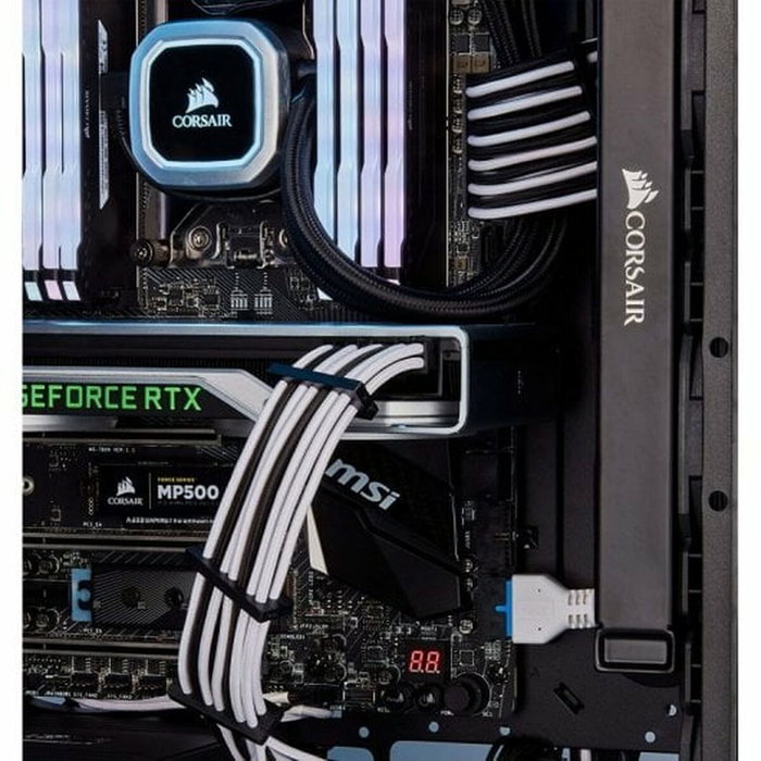 Corsair Cable PCIe Premium Tipo 4 Gen 4 Negro Conector Simple Corsair Cable PCIe Premium Tipo 4 Gen 4 Negro Conector Simple