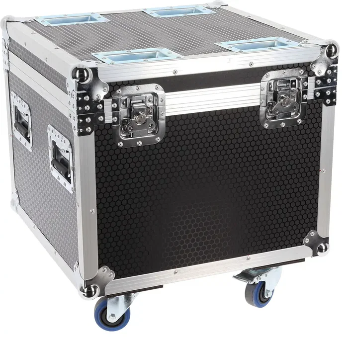 Algamlight Flight Case para 1 Nebel 2000 Abs con Ruedas y Compartimento para Accesorios en Madera y Espuma