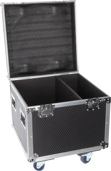 Algamlight Flight Case para 1 Nebel 2000 Abs con Ruedas y Compartimento para Accesorios en Madera y Espuma