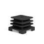 HERRAJES ALK Contera Cuadrada RIDO-C 50x50 M8 Negro