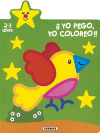 SUSAETA EDICIONES, ¡Yo pego, yo coloreo! 2-3 años