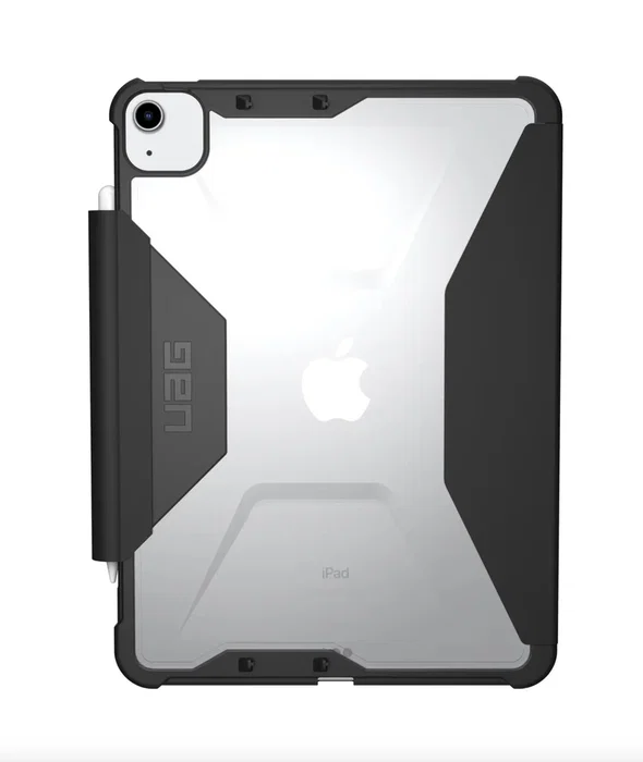 Urban Armor Gear Funda Plyo para iPad Air 2022 (5ª Generación) de 27.7 cm / 10.9 pulgadas - Negro Metálico con Modo Espera y Portabolígrafo