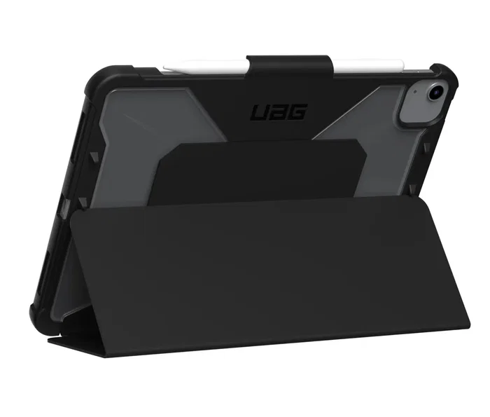 Urban Armor Gear Funda Plyo para iPad Air 2022 (5ª Generación) de 27.7 cm / 10.9 pulgadas - Negro Metálico con Modo Espera y Portabolígrafo