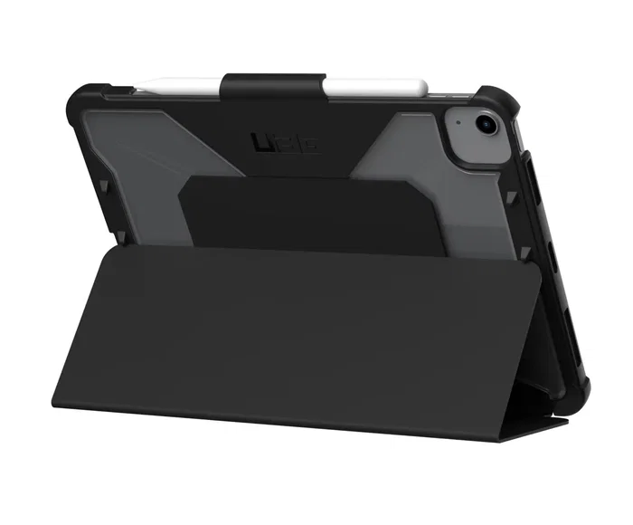 Urban Armor Gear Funda Plyo para iPad Air 2022 (5ª Generación) de 27.7 cm / 10.9 pulgadas - Negro Metálico con Modo Espera y Portabolígrafo
