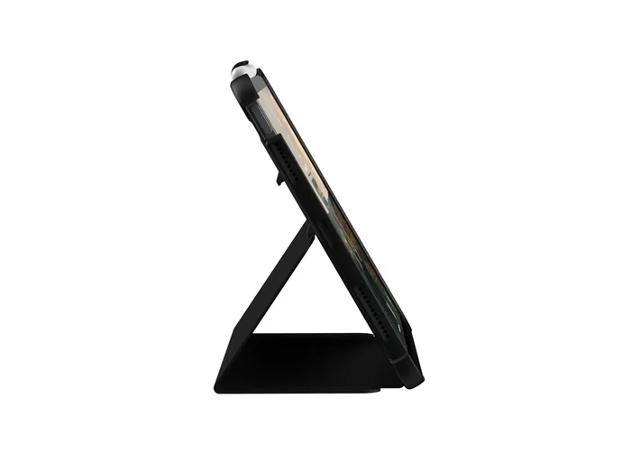 Urban Armor Gear Funda Plyo para iPad Air 2022 (5ª Generación) de 27.7 cm / 10.9 pulgadas - Negro Metálico con Modo Espera y Portabolígrafo