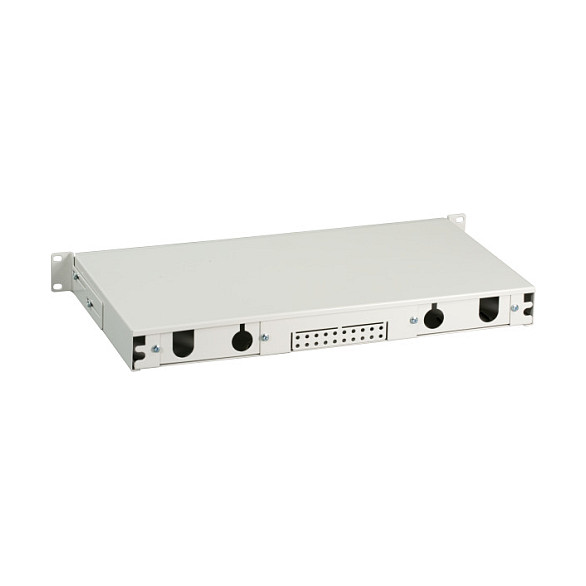 EFB Elektronik Spleißbox ausziehbar 1HE sin frontal, sin equipar, gris