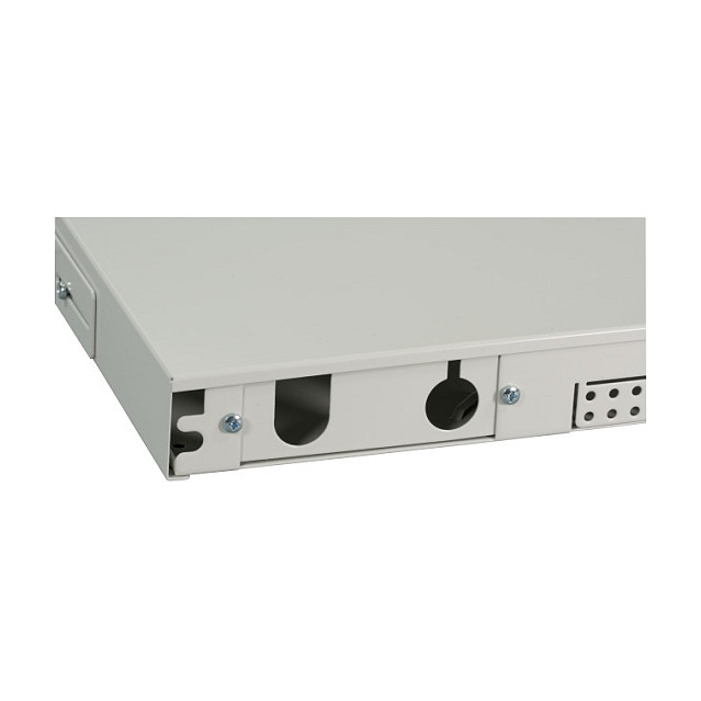 EFB Elektronik Spleißbox ausziehbar 1HE sin frontal, sin equipar, gris