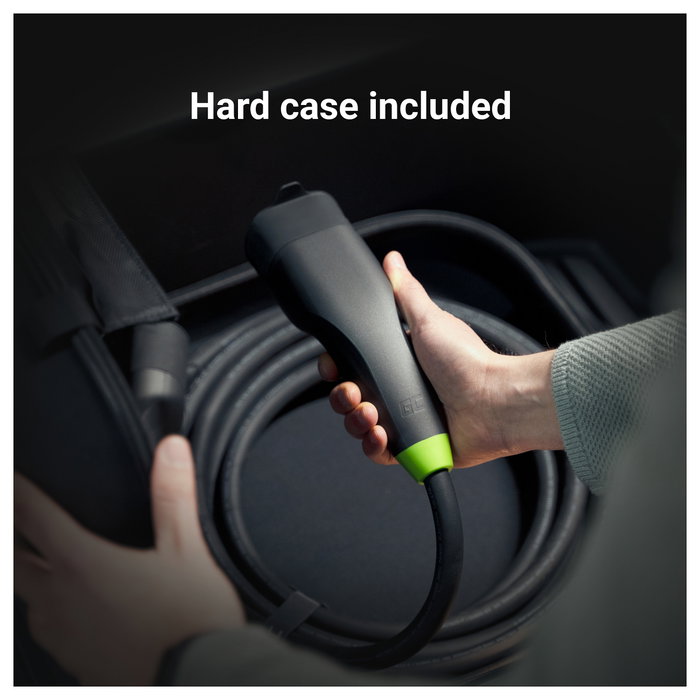 Green Cell Cable de Carga para Vehículo Eléctrico Snap Type 2 11 kW 7 m Green Cell Cable de Carga para Vehículo Eléctrico Snap Type 2 11 kW 7 m