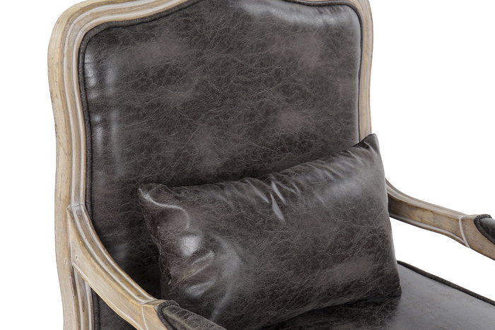 DKD Home Decor Sillón Loft Marrón Natural 70 x 66 x 94 cm PU y Rubberwood DKD Home Decor Sillón Loft Marrón Natural 70 x 66 x 94 cm PU y Rubberwood