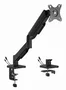 Gembird MA-DA1U-01 Brazo de Montaje de Escritorio con Puertos USB, 17-32 pulgadas