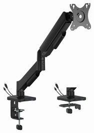 Gembird MA-DA1U-01 Brazo de Montaje de Escritorio con Puertos USB, 17-32 pulgadas