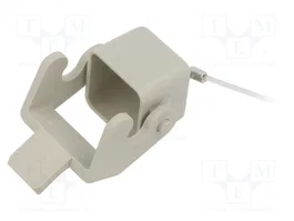 HARTING Tapa de protección Han 3A-C/P-f.Hood--DL-grey-w.cord