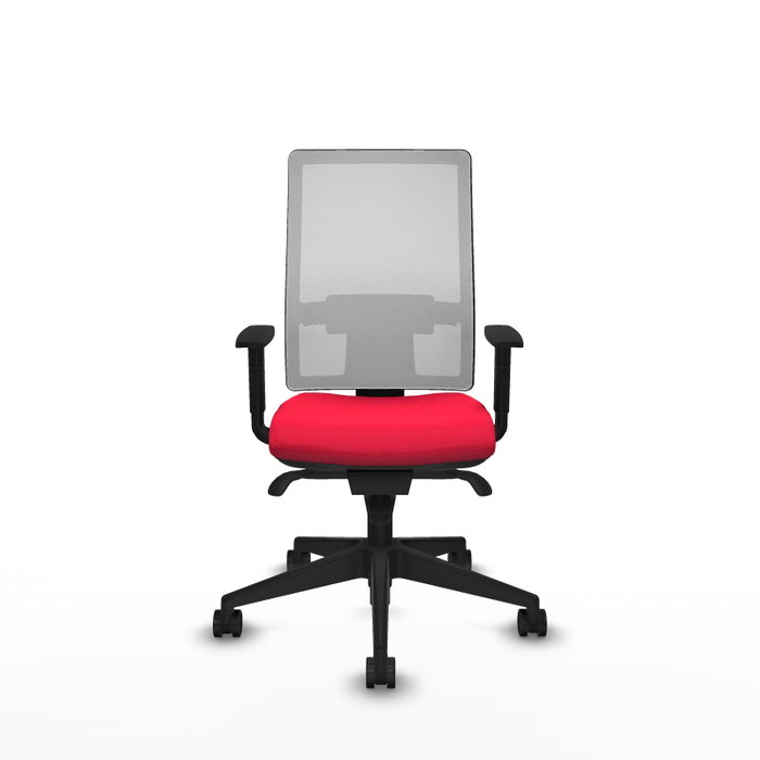 PIQUERAS Y CRESPO Silla de oficina Horna con mecanismo Sincro, Rojo y Blanco PIQUERAS Y CRESPO Silla de oficina Horna con mecanismo Sincro, Rojo y Blanco