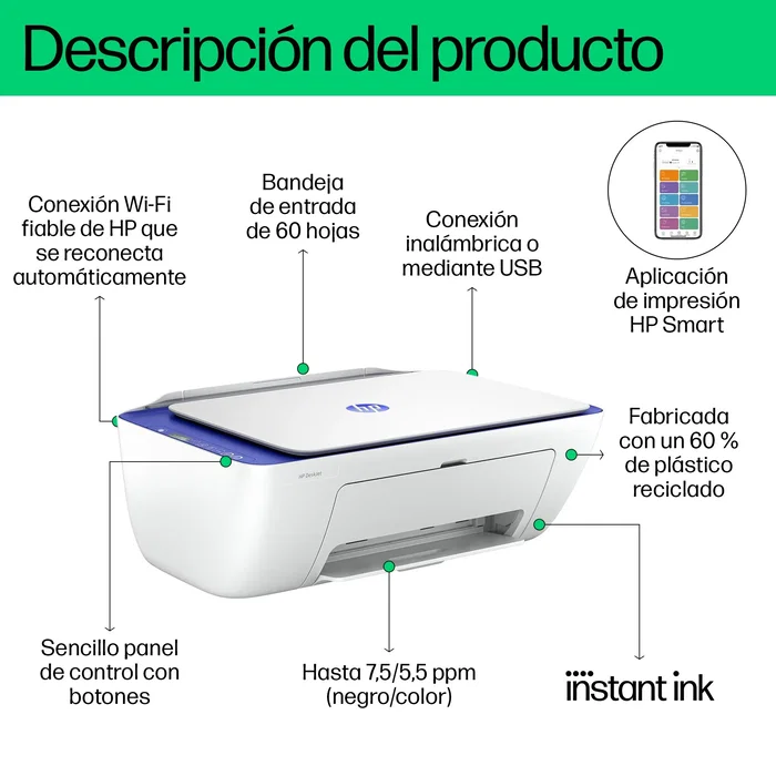 HP DeskJet 2821e Moroccan Blue HP DeskJet 2821e Moroccan Blue