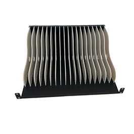 Ewent EW1720 Estante de Carga para Rack 19" con 18 Ranuras para Portátiles, Tablets y Teléfonos, Color Blanco y Negro