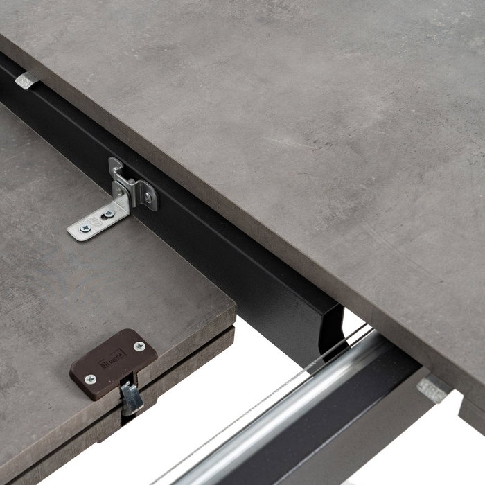 Mesa Extensible Gris Metal-Madera Pax 138 X 85 X 76 cm Mesa Extensible Gris Metal-Madera Pax 138 X 85 X 76 cm