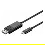 Goobay 79295 Cable USB-C a DisplayPort Negro 1.2 m, 4K 60Hz, Macho a Macho, Plug & Play, Resolucion 4096 x 2160 Pixels