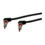 ROLINE Cable USB 2.0 Tipo-C a Tipo-C con rotación de 360 grados, Negro/Rojo, 2m