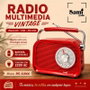 SAMI Radio Sami Vintage 3 bandas rojo AC/batería multimedia