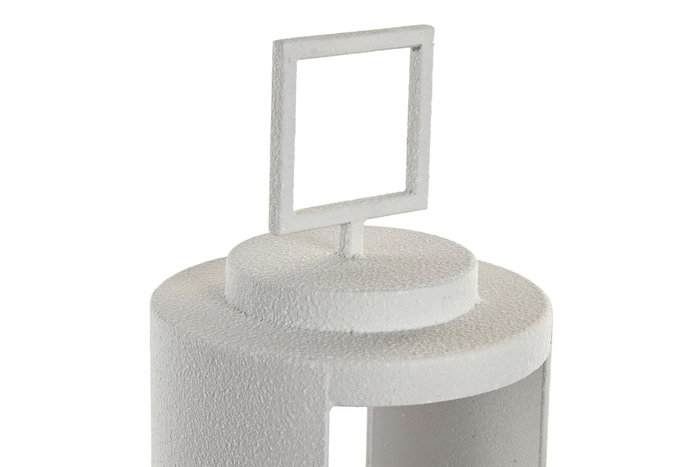 DKD Home Decor Portavelas de Metal Gris Claro 17x17x55,5 cm