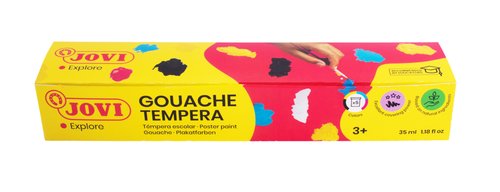Jovi Estuche de Témperas Escolares 5 Botes de 35 ml Surtidos + Pincel Jovi Estuche de Témperas Escolares 5 Botes de 35 ml Surtidos + Pincel