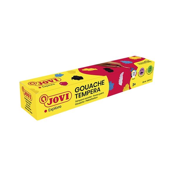 Jovi Estuche de Témperas Escolares 5 Botes de 35 ml Surtidos + Pincel Jovi Estuche de Témperas Escolares 5 Botes de 35 ml Surtidos + Pincel