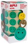 Apli Gomets de Cara Feliz Verde de 20mm (900 unidades)