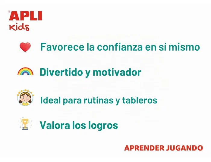 Apli Gomets de Cara Feliz Verde de 20mm (900 unidades) Apli Gomets de Cara Feliz Verde de 20mm (900 unidades)