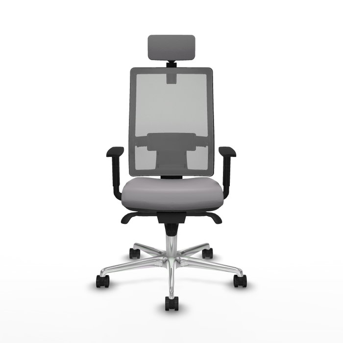 PIQUERAS Y CRESPO Silla de oficina Horna con mecanismo Sincro, Gris PIQUERAS Y CRESPO Silla de oficina Horna con mecanismo Sincro, Gris