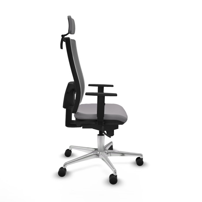 PIQUERAS Y CRESPO Silla de oficina Horna con mecanismo Sincro, Gris PIQUERAS Y CRESPO Silla de oficina Horna con mecanismo Sincro, Gris