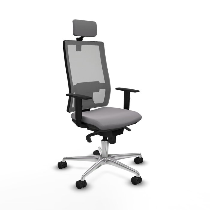 PIQUERAS Y CRESPO Silla de oficina Horna con mecanismo Sincro, Gris PIQUERAS Y CRESPO Silla de oficina Horna con mecanismo Sincro, Gris