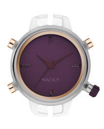 Watxandco RWA7023 Reloj para Mujer con Caja Transparente