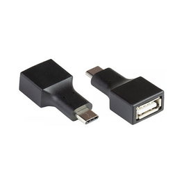 GoodConnections Alcasa USB-AD201 - Adaptador USB-C Macho a USB-A Hembra, Velocidad 480 Mbps, Negro