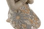 DKD Home Decor Figura de Buda Beige en Magnesia y Fibra de Vidrio
