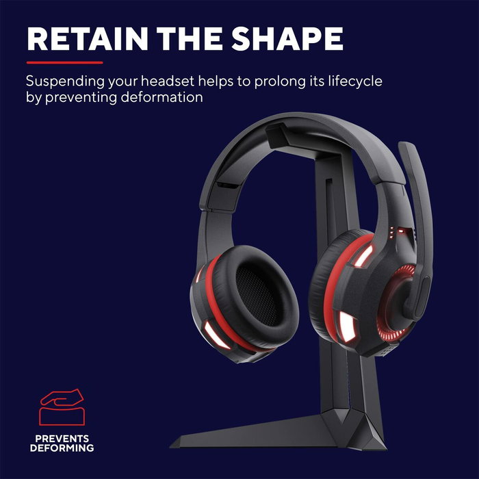 Soporte para Auriculares Gaming Trust GXT 260 Cendor Negro